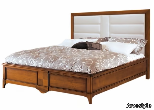 SALIERI - Double bed with upholstered headboard _ Arvestyle