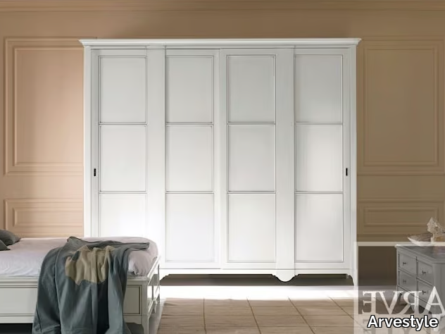 SALIERI - Solid wood wardrobe with sliding doors _ Arvestyle