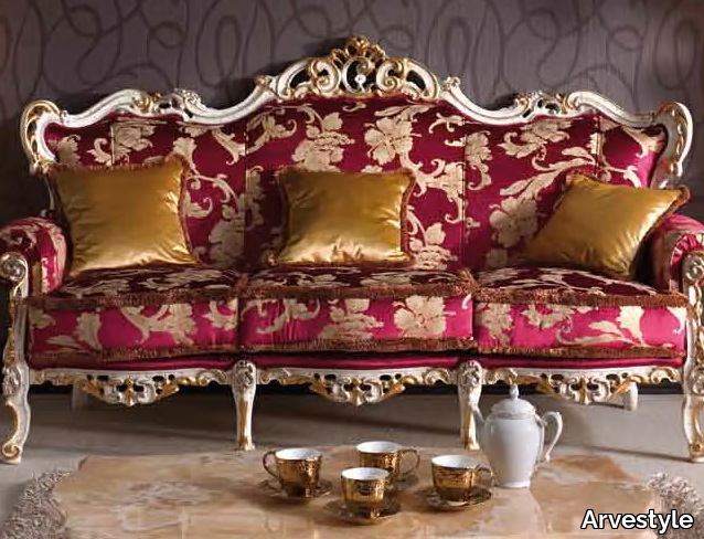 BAROQUE - 3 seater fabric sofa _ Arvestyle