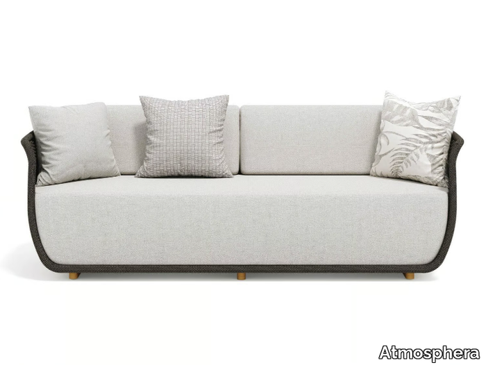 BELLAGIO - Upholstered rope garden sofa _ Atmosphera