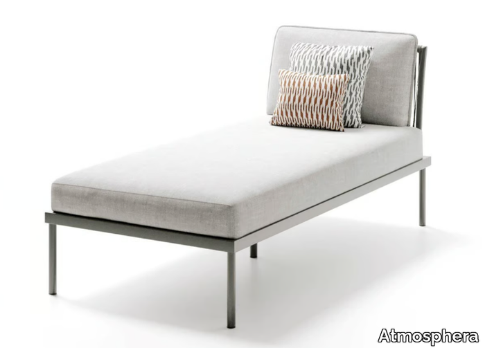 FLASH - Powder coated aluminium Chaise longue / sun lounger _ Atmosphera