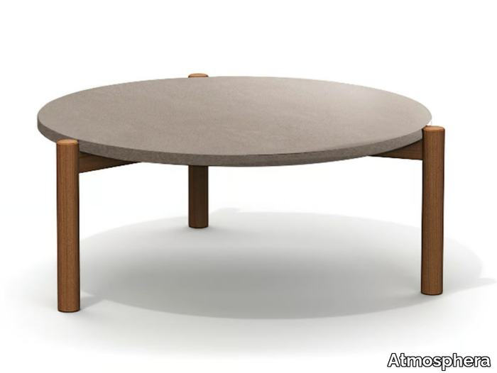 LODGE - Low round garden side table _ Atmosphera