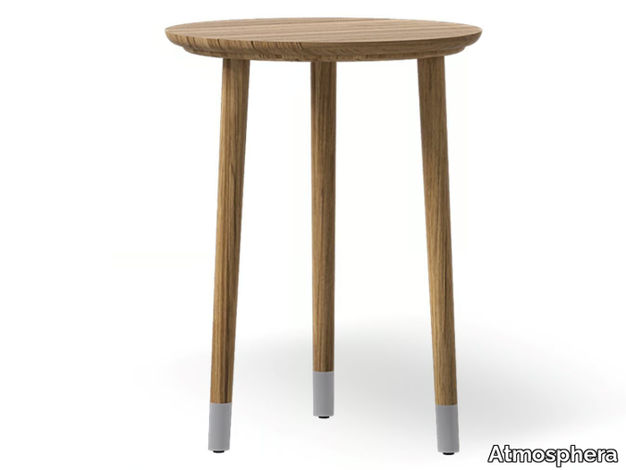 MEDUSA - Round teak high side table _ Atmosphera