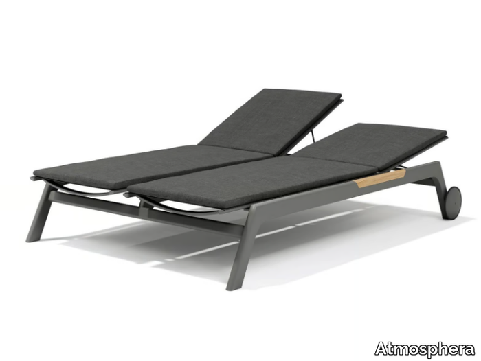 NEVADA - Double textilene and aluminium sun lounger _ Atmosphera