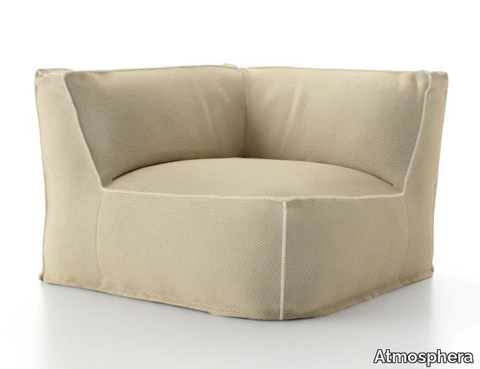 SOFT - Corner fabric garden armchair _ Atmosphera