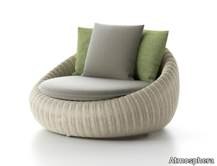 TWIGA - Upholstered garden armchair _ Atmosphera