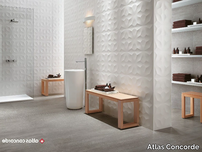 3D WALL DESIGN DIAMOND - White-paste 3D Wall Cladding _ Atlas Concorde