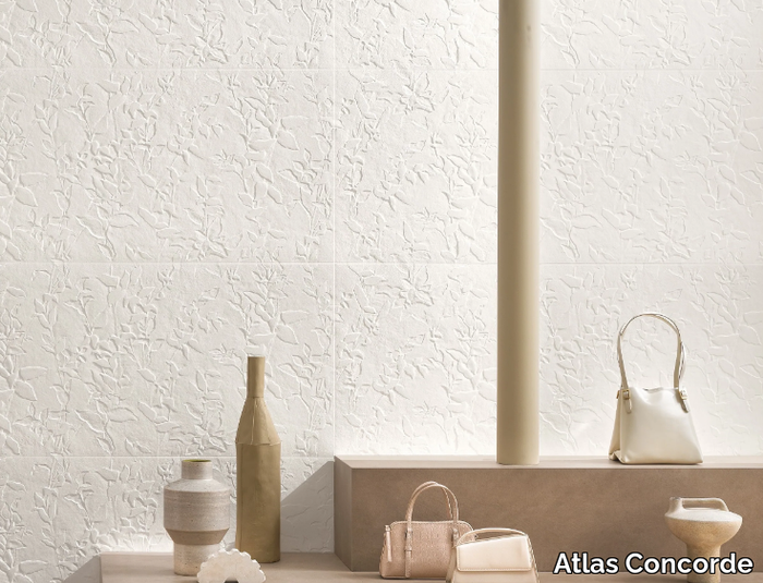 3D WALL PLASTER JASMINE - White-paste 3D Wall Cladding _ Atlas Concorde