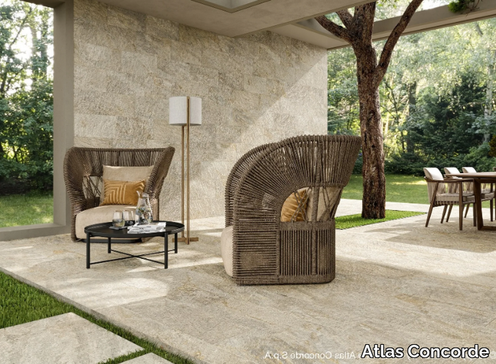 NORDE - Porcelain stoneware outdoor floor tiles with stone effect _ Atlas Concorde