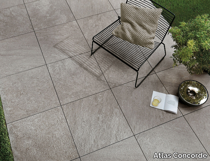 BRAVE FLOOR - Porcelain stoneware outdoor floor tiles with stone effect _ Atlas Concorde