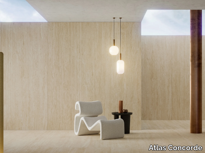 MARVEL TRAVERTINE - Porcelain stoneware wall/floor tiles with marble effect _ Atlas Concorde