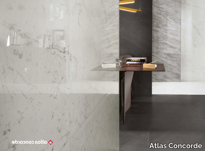 MARVEL STONE WALL - Porcelain stoneware wall tiles with marble effect _ Atlas Concorde