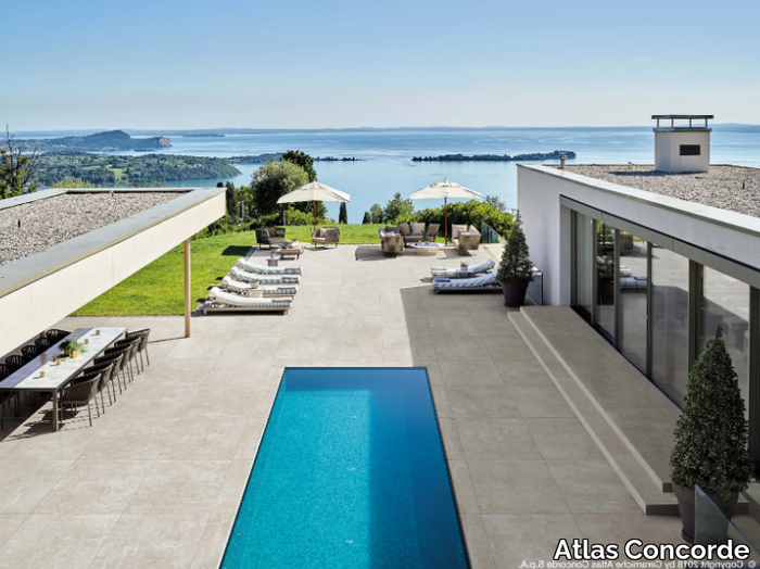 BOOST - Outdoor floor tiles with concrete effect _ Atlas Concorde