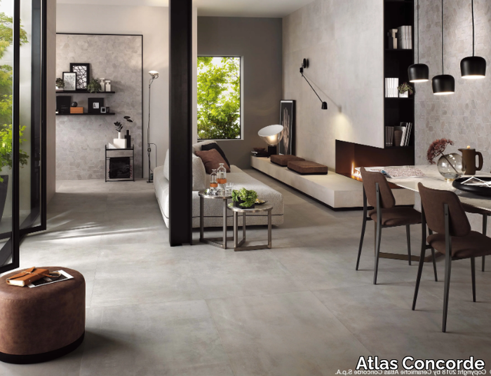 BOOST - Porcelain stoneware flooring with concrete effect _ Atlas Concorde