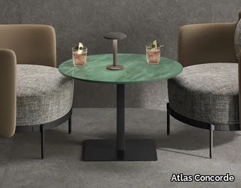 COSMOPOLITAN 45 - Round porcelain stoneware coffee table _ Atlas Concorde