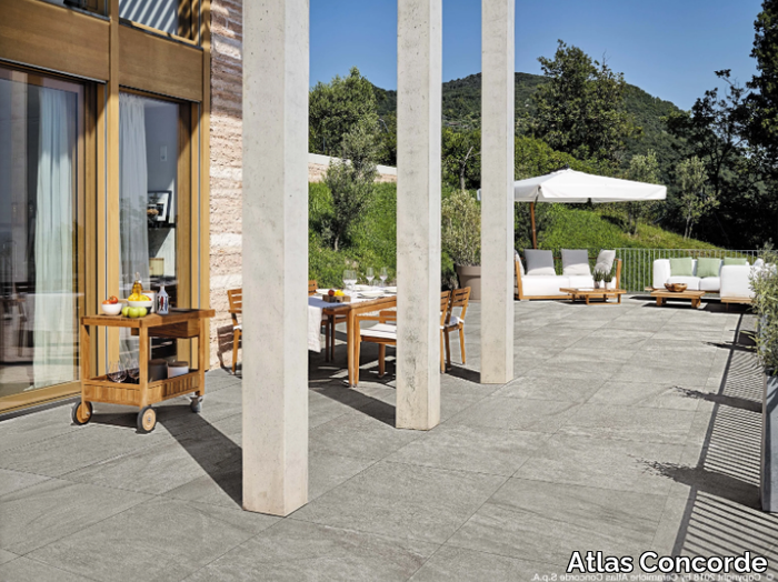 KLIF - Porcelain stoneware outdoor floor tiles with stone effect _ Atlas Concorde