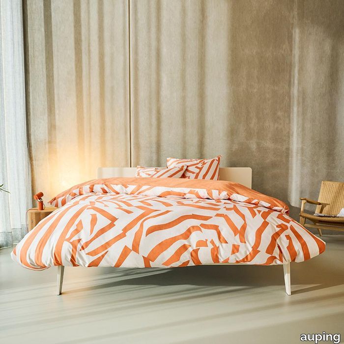 Vibrant apricot Duvet Cover