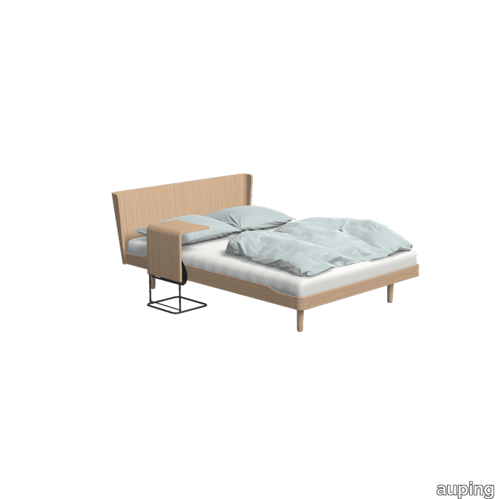 Noa Balanced oak With solid headboard and legs and table