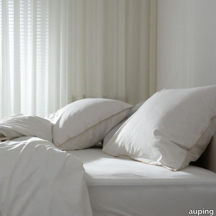 Calm white pillowcases