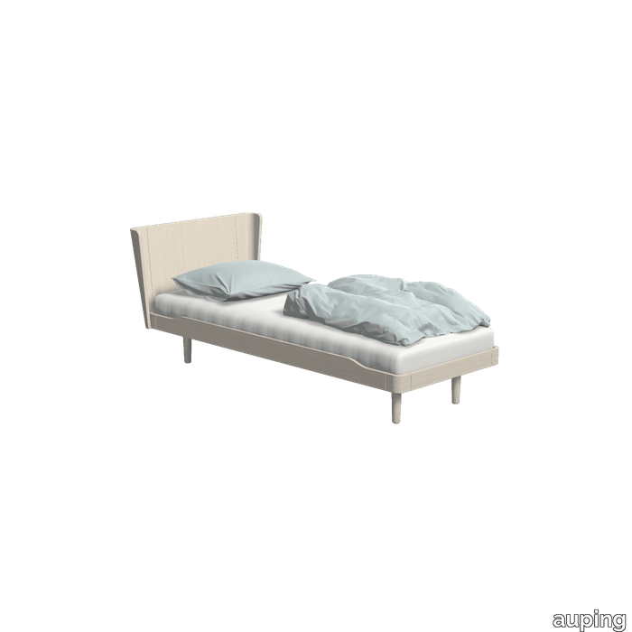 Noa Soft white oak With solid headboard and legs