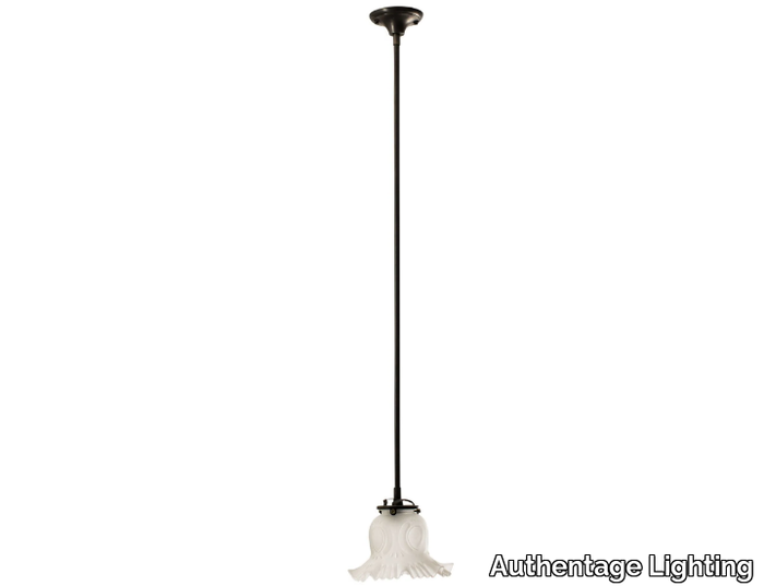 BOMPA ON TUBE - LED brass ceiling lamp _ Authentage Lighting