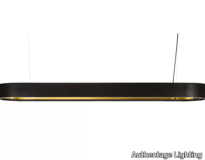 ECLIPS OVAL - LED brass pendant lamp _ Authentage Lighting