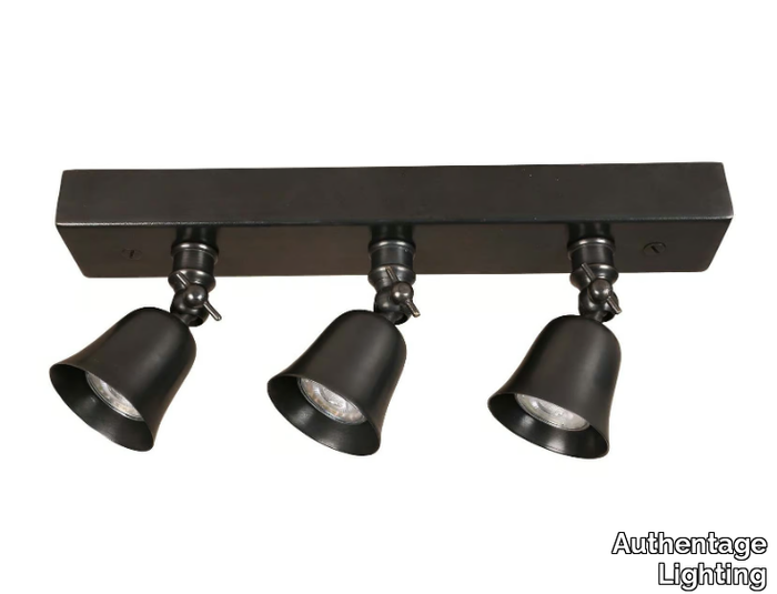 FLEURE ON PROFILE - LED adjustable multiple brass spotlight _ Authentage Lighting