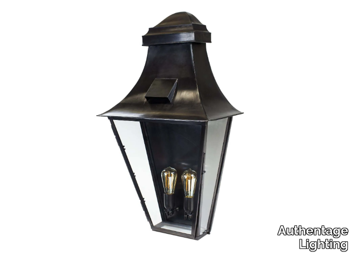 GRACIEUZE WALL GRAND - LED brass outdoor wall lamp _ Authentage Lighting