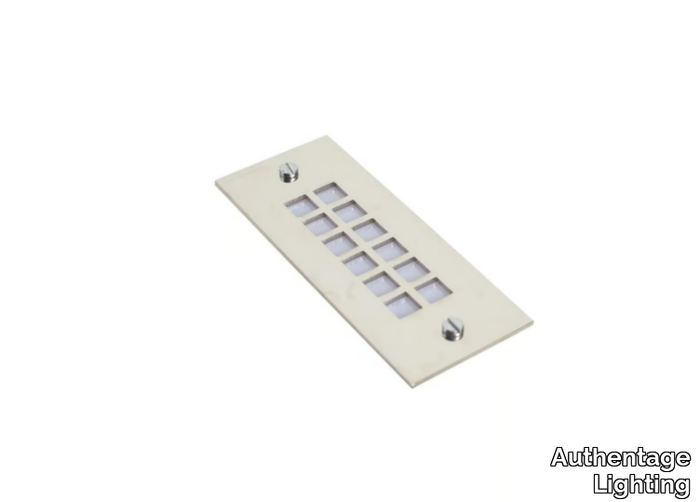 GRILLE LOUNGE - Outdoor wall-mounted LED brass steplight _ Authentage Lighting