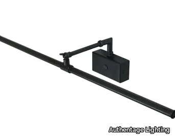 MATISSE 90° RECTANGULAR BASE - LED brass picture light _ Authentage Lighting