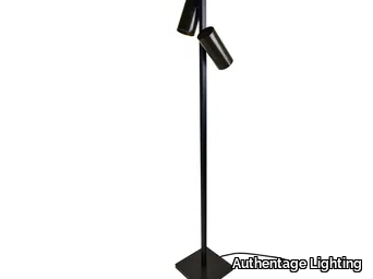 TUBELUM 2L - Adjustable brass floor lamp _ Authentage Lighting