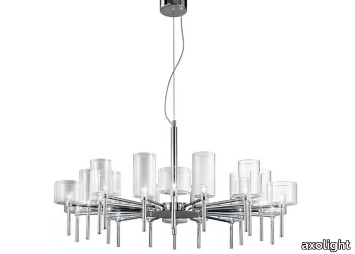 SPILLRAY - Halogen crystal chandelier _ AXOLIGHT