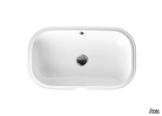 CIOTOLA - Undermount single ceramic washbasin _ Axa