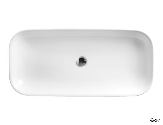 CIOTOLA - Single countertop ceramic washbasin _ Axa