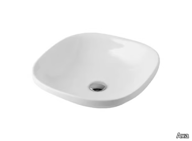 WILD - Square ceramic washbasin _ Axa