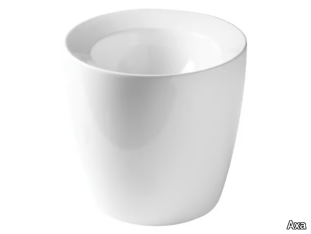 KRACKLITE SEMI FREESTANDING - Round ceramic washbasin _ Axa