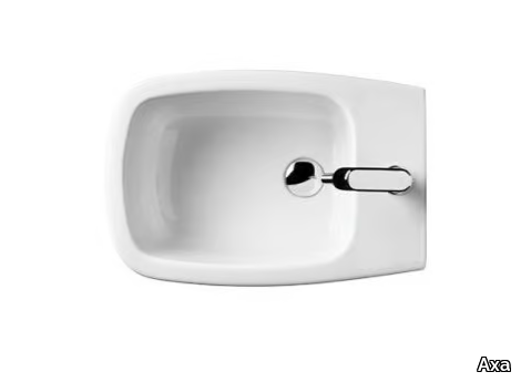 WHITE JAM - Floor mounted ceramic bidet with overflow _ Axa