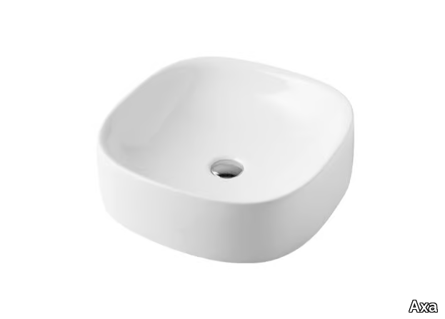 WILD - Countertop square ceramic washbasin _ Axa