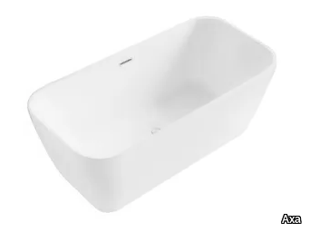 PISA - Rectangular freestanding ceramic bathtub _ Axa