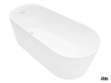 SAVONA - Freestanding oval ceramic bathtub _ Axa