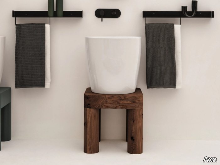 PANKA - Floor-standing wooden vanity unit _ Axa