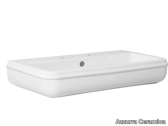 CHARME - Countertop rectangular washbasin _ Azzurra Ceramica