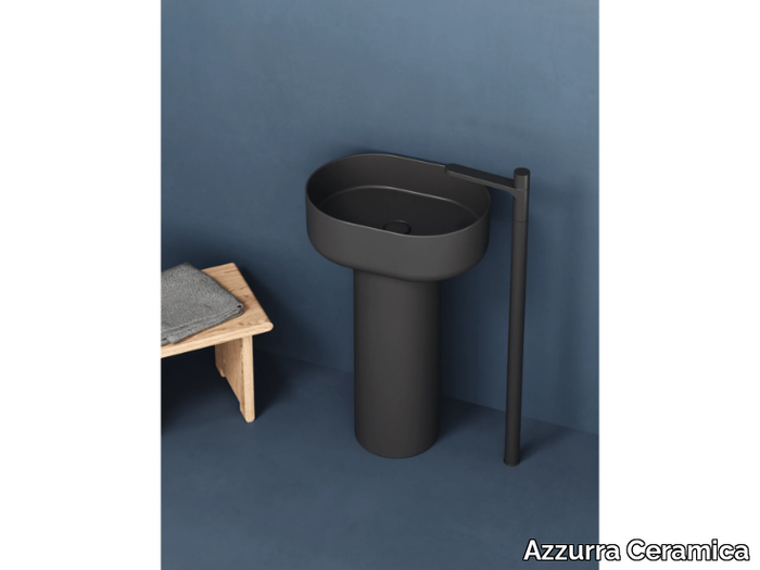 AUREA - Freestanding ceramic washbasin _ Azzurra Ceramica