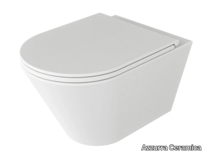 FORMA - Wall-hung ceramic toilet _ Azzurra Ceramica