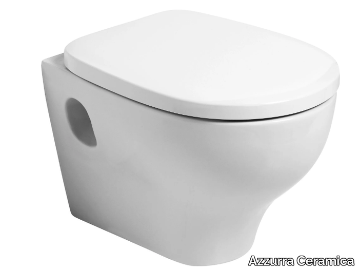 PRATICA - Wall-hung ceramic toilet _ Azzurra Ceramica