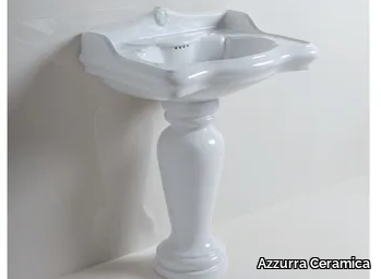 JUBILAEUM - Pedestal ceramic washbasin _ Azzurra Ceramica