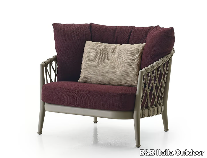 ERICA - Armchair with armrests _ B&B Italia Outdoor