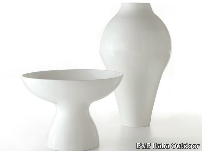 WHITE COLLECTION - Ceramic garden vase _ B&B Italia Outdoor