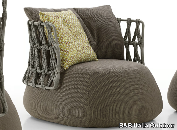 FAT-SOFA OUTDOOR - Upholstered garden armchair _ B&B Italia Outdoor