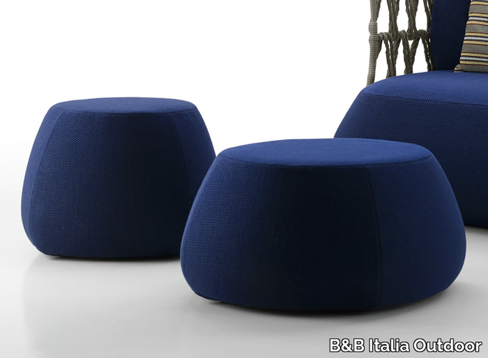 FAT-SOFA OUTDOOR - Round fabric garden pouf _ B&B Italia Outdoor